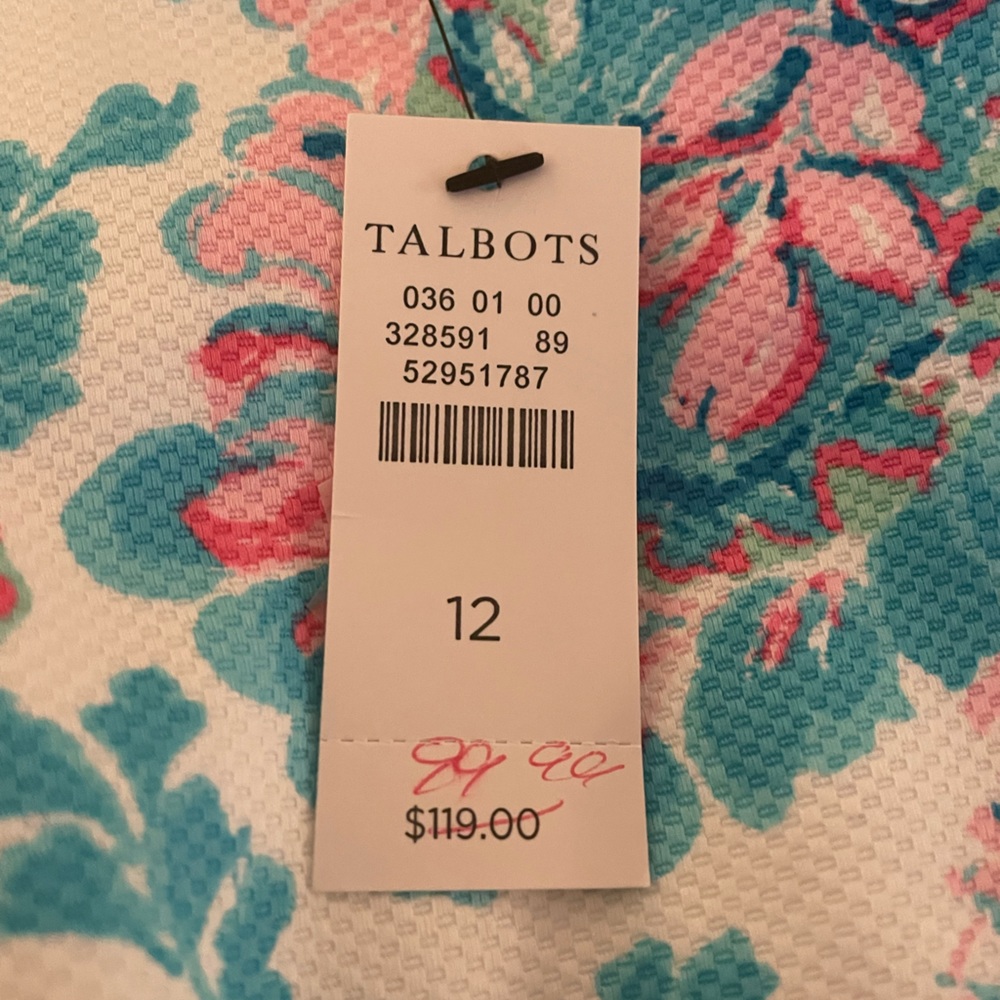 Talbots Sheath Dress NWT Size 12 - Picture 2 of 3
